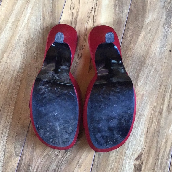 Red heeled sandals by DIBA - Picture 4 of 7